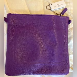 NWT! Just Champagne Paris Interbag Pullman Pourpre with Versatile Strap